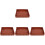 4Pcs Non-Stick Silicone Bread Pan Coffee Color for Cake Baking 3