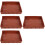 4Pcs Non-Stick Silicone Bread Pan Coffee Color for Cake Baking 8