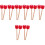 8Paires Maillets Grosse Caisse Bois Rouge Mousse Eva Performance 5