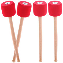 8Paires Maillets Grosse Caisse Bois Rouge Mousse Eva Performance