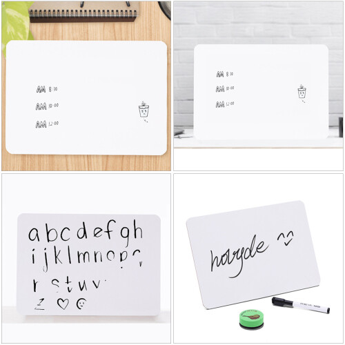 5Pièces Tableaux D’écriture Bois Blancs Pour Apprentissage Et Notes 2