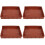4Pcs Non-Stick Silicone Bread Pan Coffee Color for Cake Baking 6