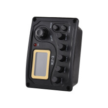 MIC.PI 9V Captador de guitarra negro 7.65.23.1 cm