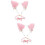 2Ensembles Bandeaux Oreilles Animal Rose Confortable Et 8