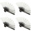 4Pièces Éventails Miniatures En Bambou Argenté Pour Décoration 6