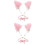 2Ensembles Bandeaux Oreilles Animal Rose Confortable Et 6
