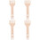 4Pièces Manuel Beige Bois Pour Écharpes Tapisseries 6