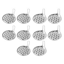 40Pcs Stainless Steel Jelly Scrapers Portable Kitchen Utensils Silver
