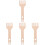 4Pièces Manuel Beige Bois Pour Écharpes Tapisseries 4