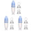3Pcs Easy- Silicone Baby Squeeze Feeder Bottle Spoon 3