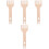 4Pièces Manuel Beige Bois Pour Écharpes Tapisseries 5