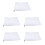 5Pcs Portable Whiteboard Sheets Pe Material Dry Erase Boards 8
