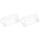 2Pcs Transparent Acrylic Party Table Number Signs for Reception Use 4