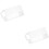 2Pcs Transparent Acrylic Party Table Number Signs for Reception Use 8