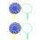 6Pcs Bubble Maker for Children Colorful Bubble Wand Tool Safe Material 6