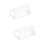 2Pcs Transparent Acrylic Party Table Number Signs for Reception Use 9