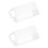 2Pcs Transparent Acrylic Party Table Number Signs for Reception Use 7