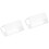 2Pcs Transparent Acrylic Party Table Number Signs for Reception Use 6