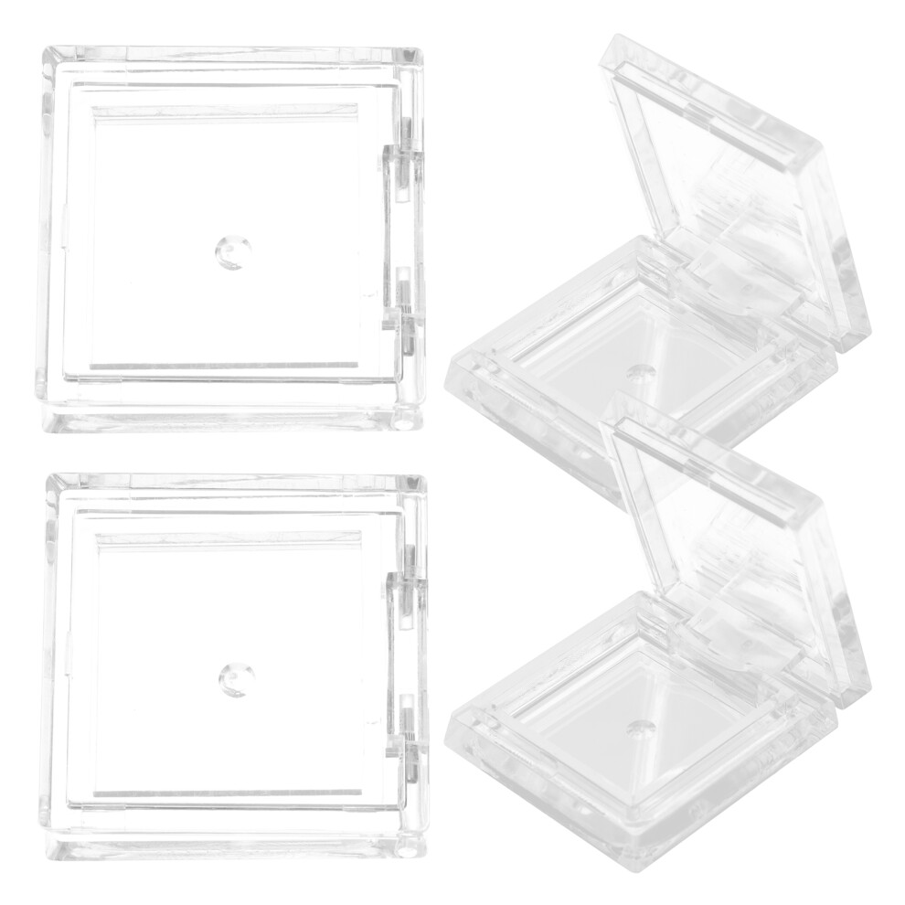 Solustre 12Pcs Durable Plastic Empty Eyeshadow Pans Portable Makeup Containers