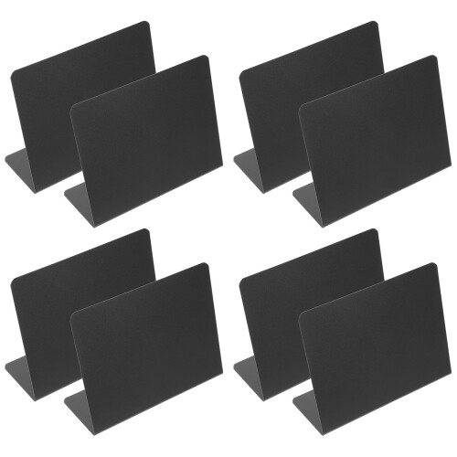 3Sets Plastic Mini Chalkboard Table Signs for Daily Use in Shops Cafes