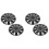 4Pcs Multi Color Wheel Hub Covers Car Hubcaps PP Material 4