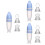 3Pcs Easy- Silicone Baby Squeeze Feeder Bottle Spoon 6