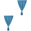 2Pcs Punch Free Blackout Curtains Silver Star Polyester Window Drapes 3