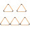 5Pcs Khaki Mini Billiard Frame Pool Triangle Rack for Home 4
