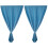 2Pcs Punch Free Blackout Curtains Silver Star Polyester Window Drapes 2