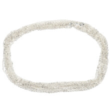 3Pcs Silver Jewelry Chains for Necklace Making DIY Durable Craft Links