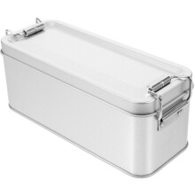 3Pcs Iron Cookie Boxes Silver Decorative Tins for Cookies and Candies