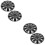 4Pcs Multi Color Wheel Hub Covers Car Hubcaps PP Material 8