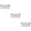 3Pcs Iron Cookie Boxes Silver Decorative Tins for Cookies and Candies 10