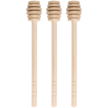 9Pcs Khaki Wooden Honey Stirrers for Honey Jam Syrup Mixing