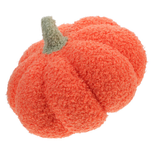 3Pcs Soft Plush Pumpkin Throw Pillows Orange Halloween Decoration