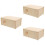 3Pcs Khaki Bite-Resistant Wooden Hamster Hideouts Cage Accessories 7