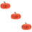 3Pcs Soft Plush Pumpkin Throw Pillows Orange Halloween Decoration 11