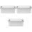 3Pcs Iron Cookie Boxes Silver Decorative Tins for Cookies and Candies 4