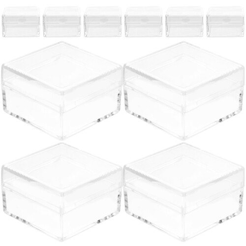 50Pcs Transparent Plastic Specimen Display Container Storage Box 1