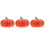 3Pcs Soft Plush Pumpkin Throw Pillows Orange Halloween Decoration 6