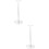 2Pcs Silver Floor Standing for Retail and Offices 9
