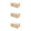 3Pcs Khaki Bite-Resistant Wooden Hamster Hideouts Cage Accessories 9