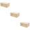 3Pcs Khaki Bite-Resistant Wooden Hamster Hideouts Cage Accessories 10