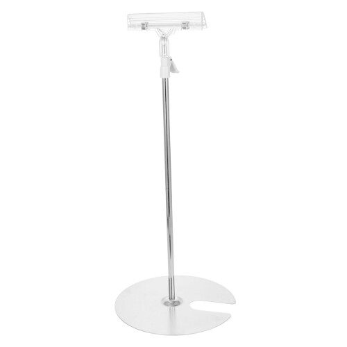 2Pcs Silver Floor Standing for Retail and Offices