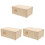 3Pcs Khaki Bite-Resistant Wooden Hamster Hideouts Cage Accessories 4