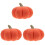3Pcs Soft Plush Pumpkin Throw Pillows Orange Halloween Decoration 4