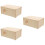 3Pcs Khaki Bite-Resistant Wooden Hamster Hideouts Cage Accessories 8