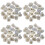 4Pcs Durable White Amethyst Cluster Crystal Stones for Home and Office 5