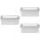 3Pcs Iron Cookie Boxes Silver Decorative Tins for Cookies and Candies 7