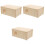 3Pcs Khaki Bite-Resistant Wooden Hamster Hideouts Cage Accessories 5